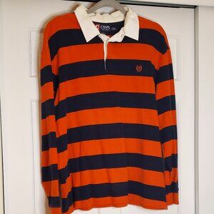 VINTAGE Chaps Men’s XXL, Heavyweight Cotton Rugby long sleeve shirt